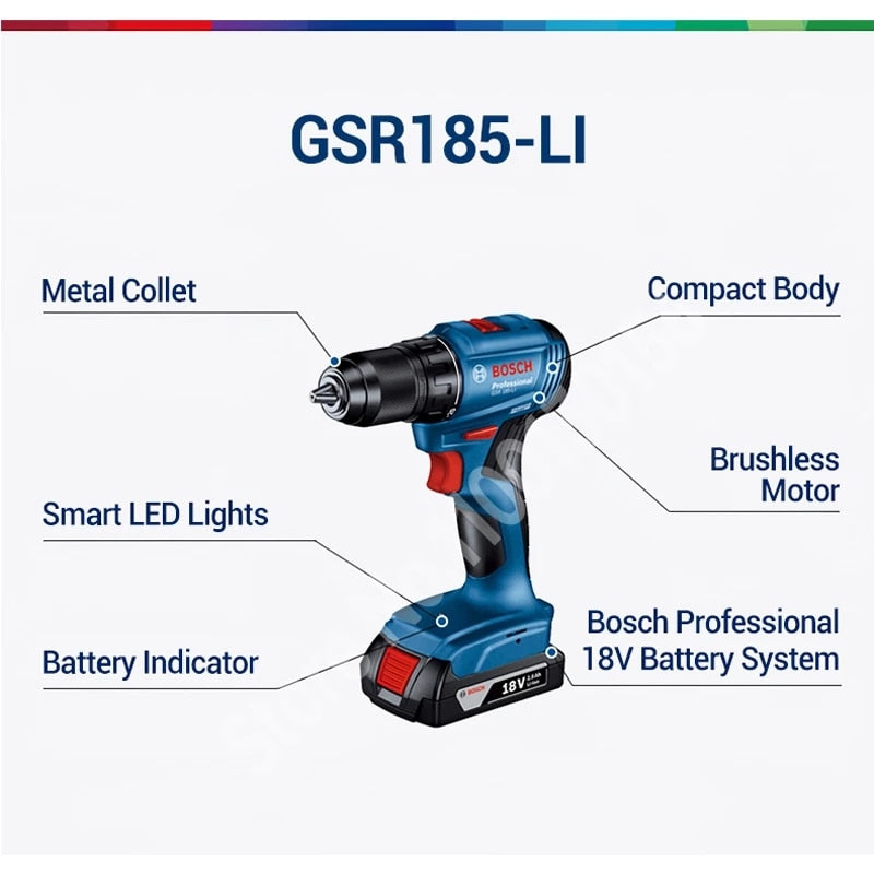 Bosch Professional Cordless Drill Bosch Cordless Drill Gsb 120 Li Bosch 185 li